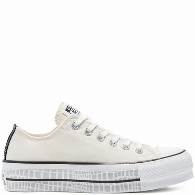 Női Converse Digital Daze Platform Chuck Taylor All Star Tornacipő CO0496215 Bézs/Fehér